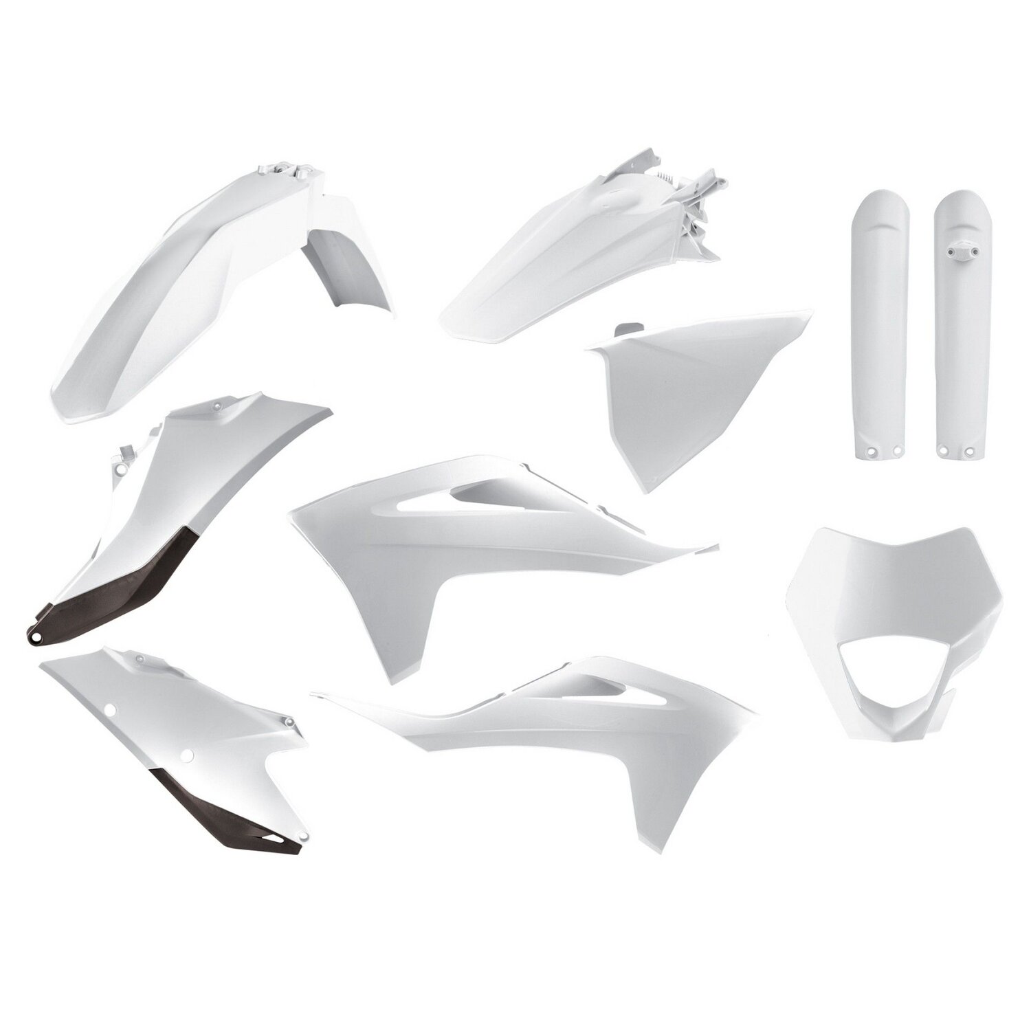 Polisport 91027 - Polisport Enduro Plastic Replica Kit Per Chi Cerca La Qualità Oem Per Moto Gas Gas In Colore Bianco-image