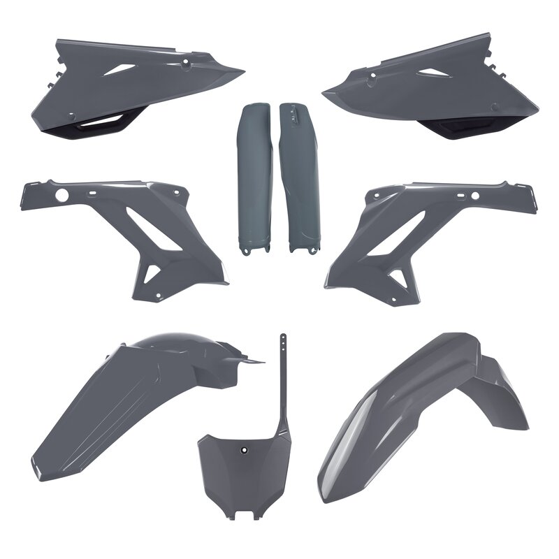 Polisport 91312 - Polisport Mx Restyling Replica Kit Per Chi Cerca La Qualità Oem Per Moto Honda In Colore Grigio-image