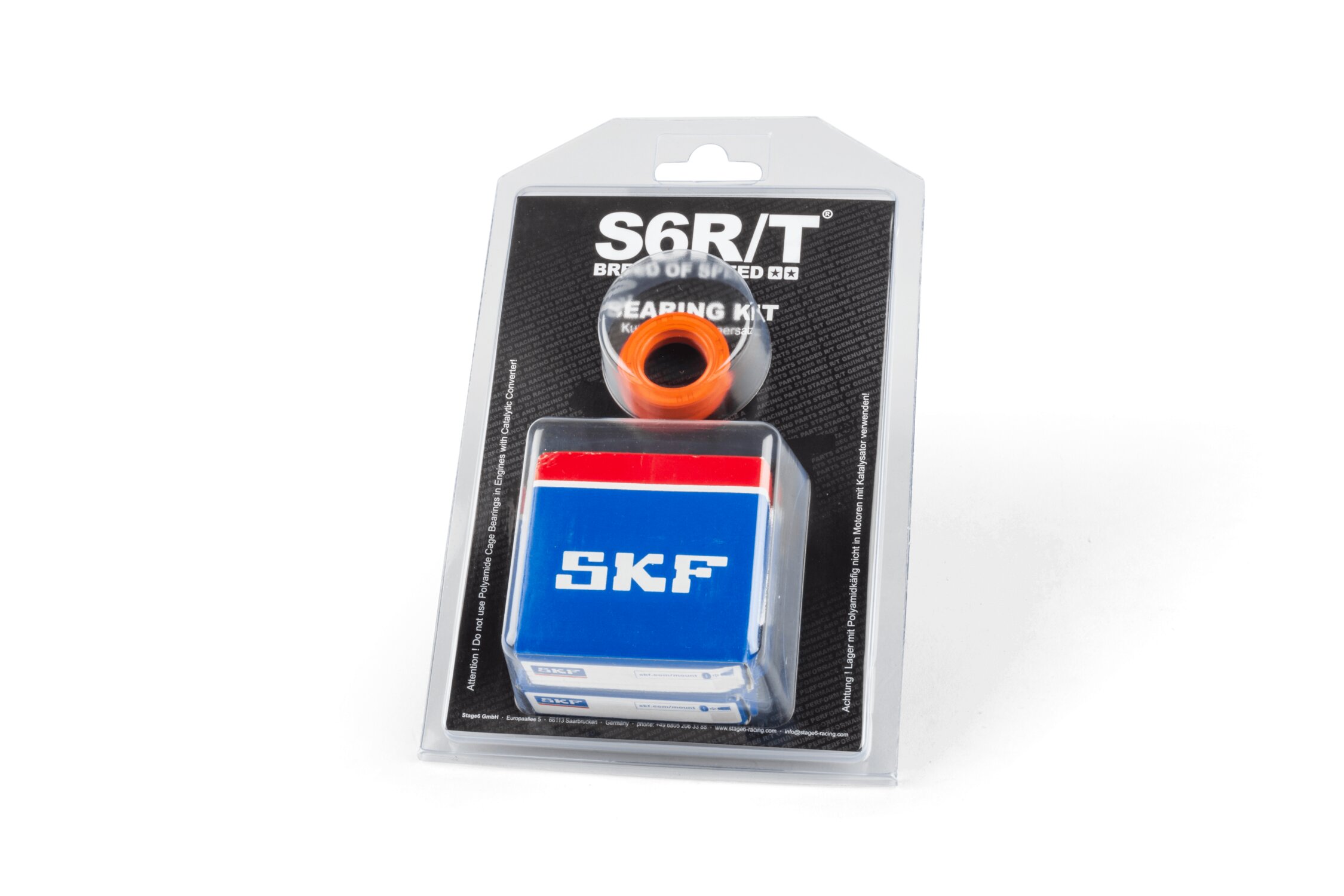 Kit roulements de vilebrequin Stage6 R/T C4 cage en polymère Piaggio Zip