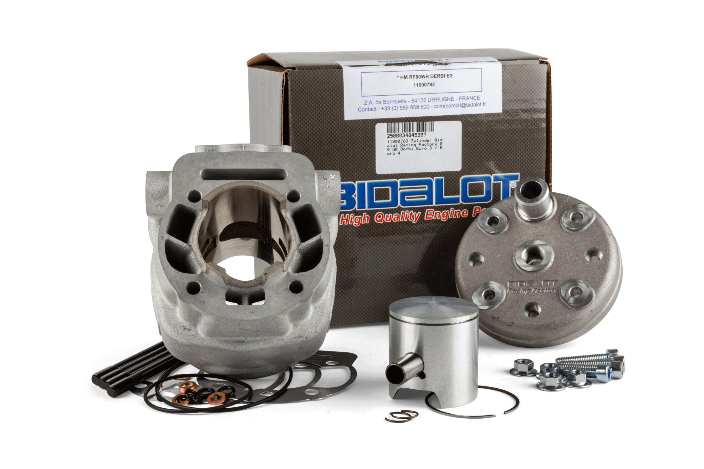 Kit cylindre Bidalot Racing Factory 80 WR Derbi Euro 3 / Euro 4