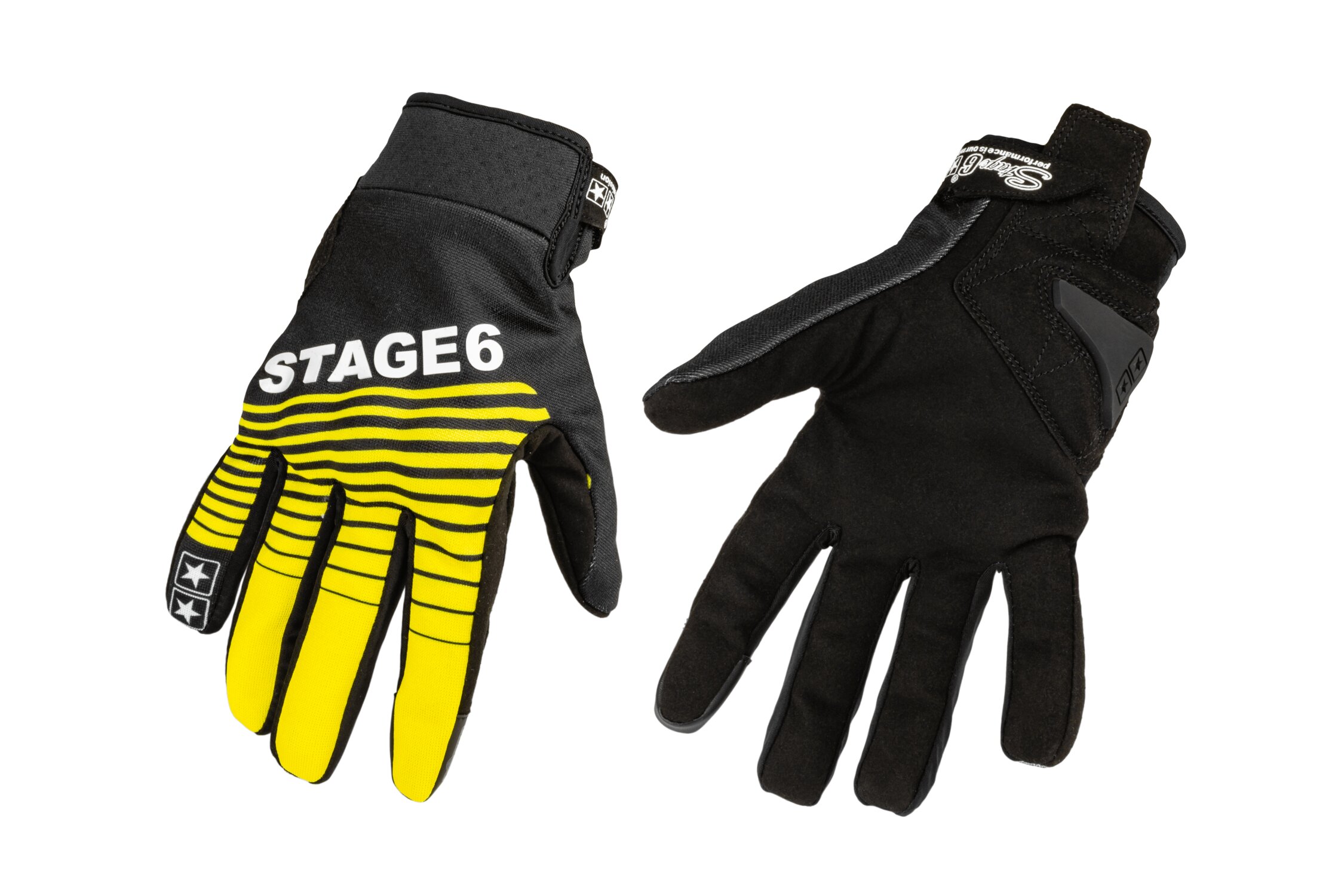 Gants Moto Stage6 Street Pure Jaune / Noir M