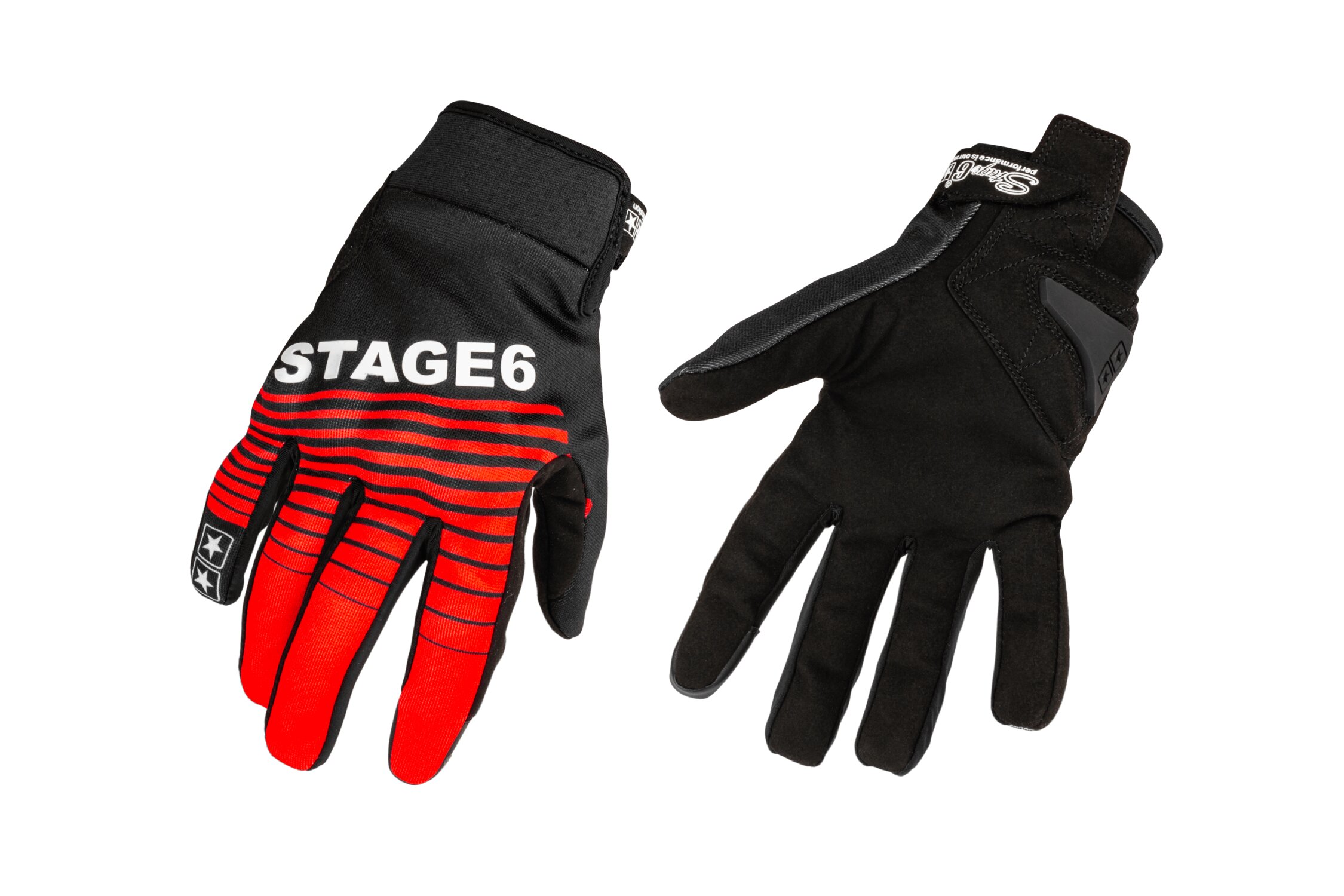 Gants Moto Stage6 Street Pure Rouge / Noir XL