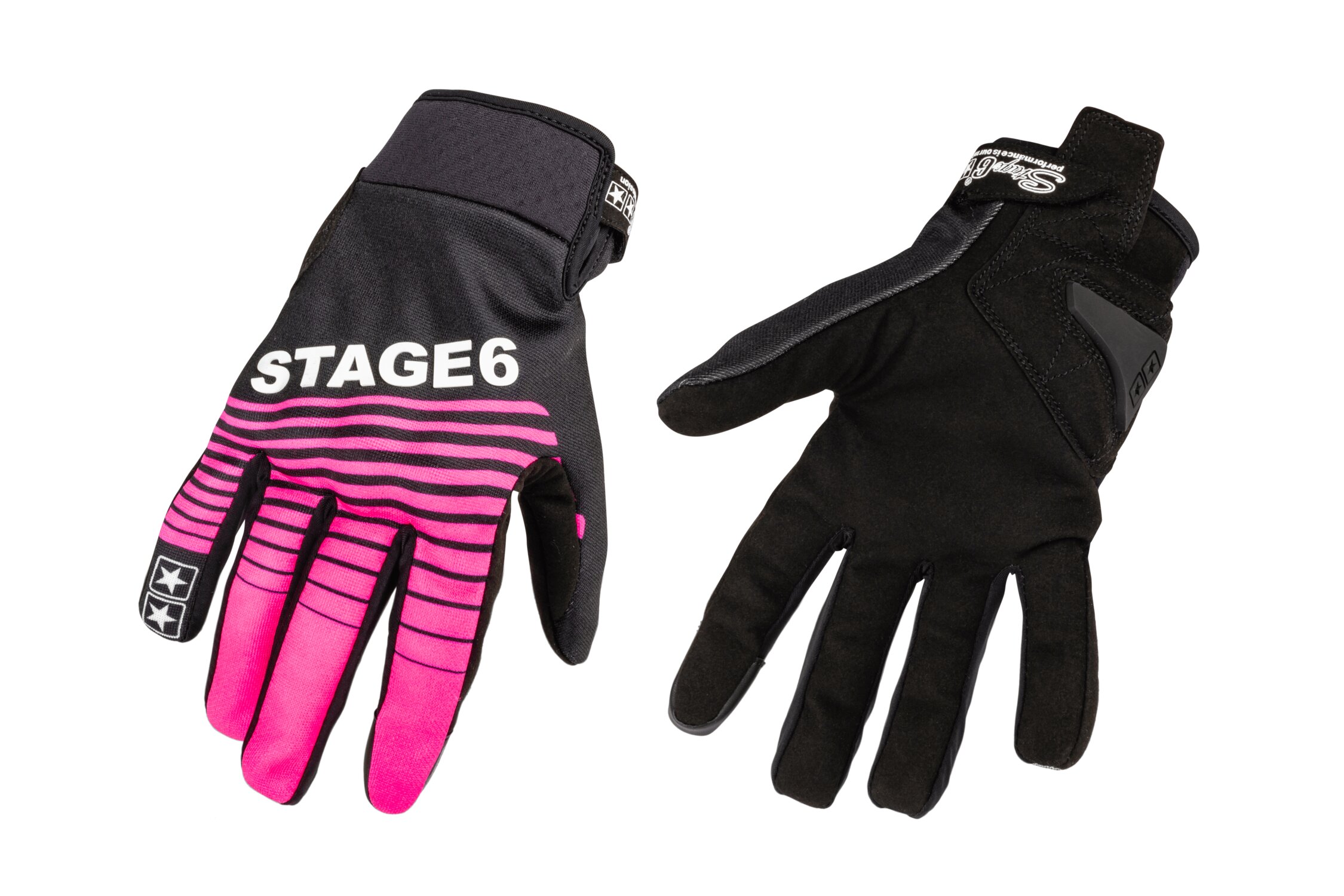 Gants Moto Stage6 Street Pure Rose / Noir L