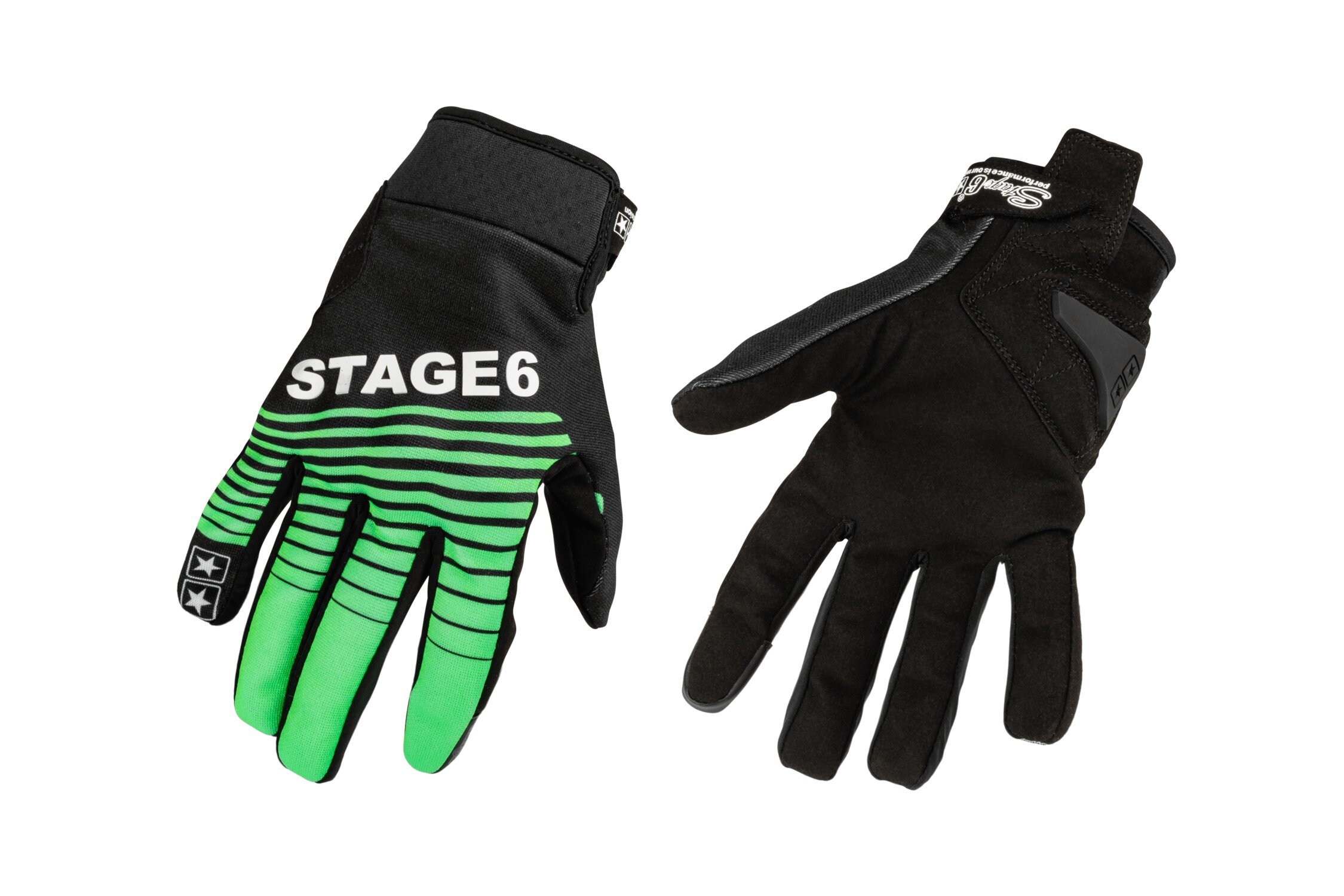 Gants Moto Stage6 Street Pure Vert / Noir XL