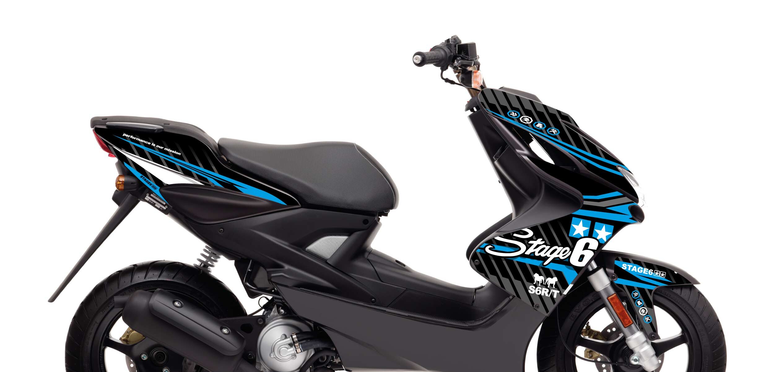 Kit déco MBK Nitro avant 2013 Stage6 Bleu