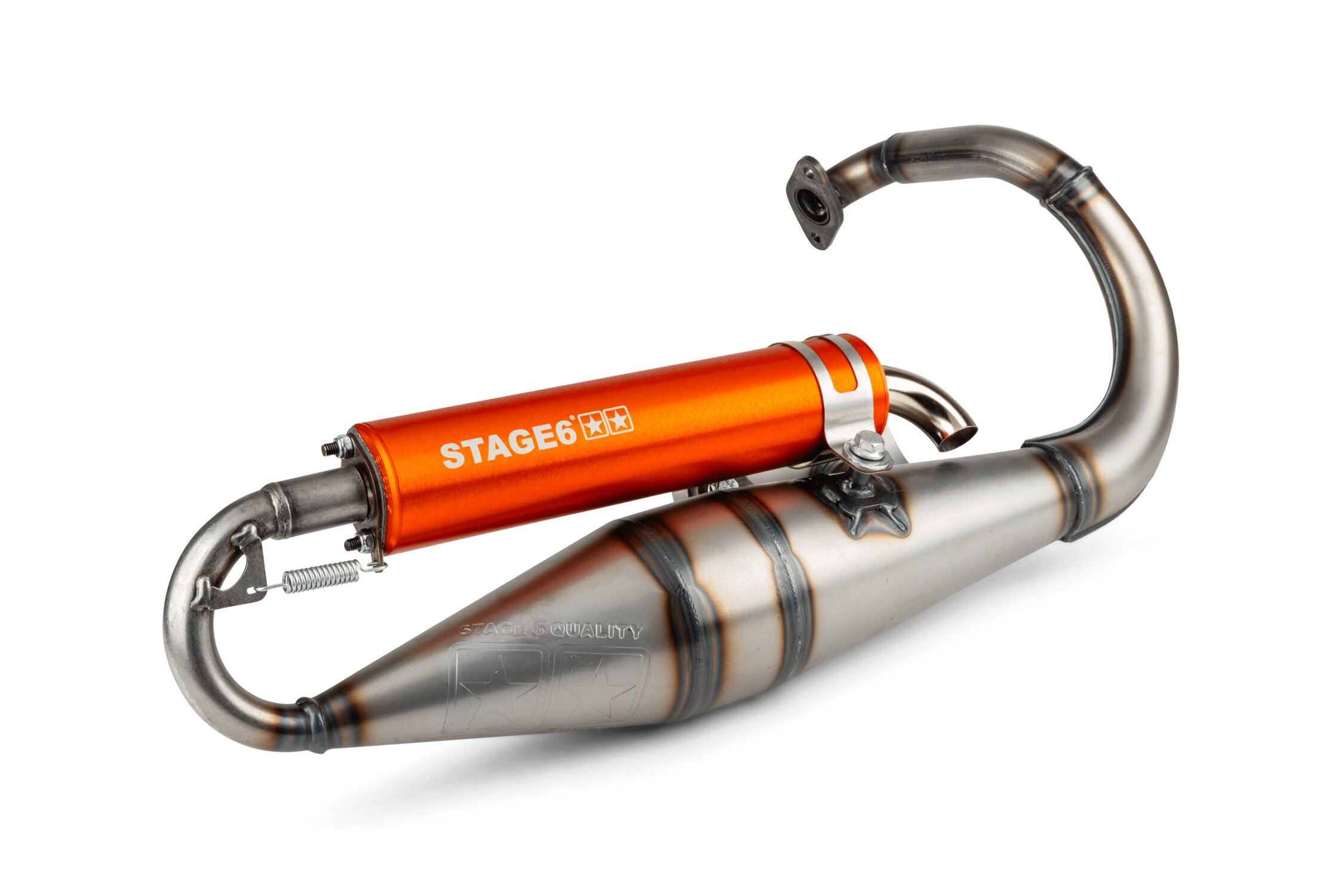 Pot d'échappement Stage6 Pro Replica MK2 Orange Peugeot Speedfight 1 et 2