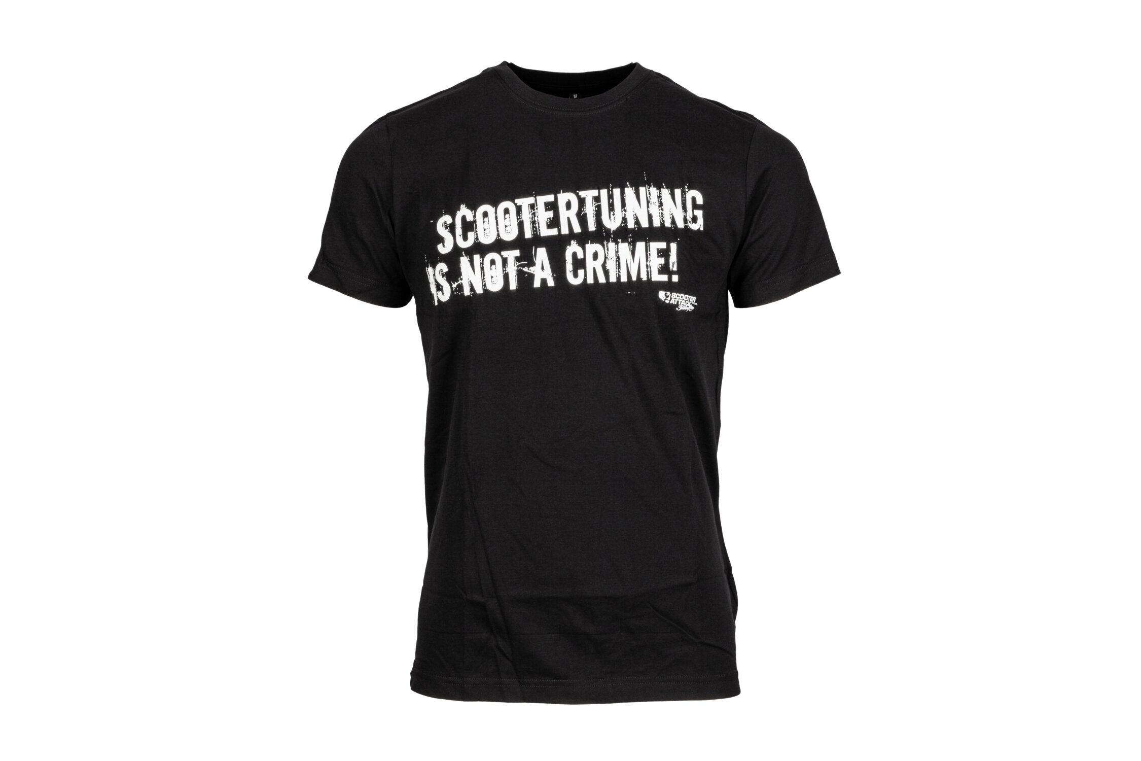 Scooter Attack T-Shirt Scootertuning is not a crime (STINAC), noir, taille L