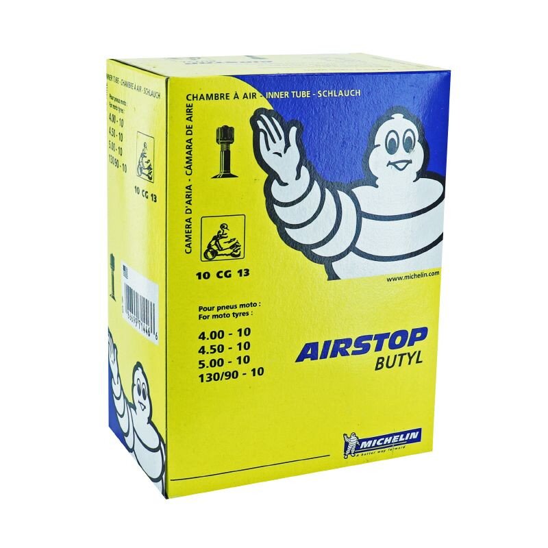 MICHELIN Chambre à air 10" 4.00 à 5.00-10 Airstop 10cg13 valve Schrader