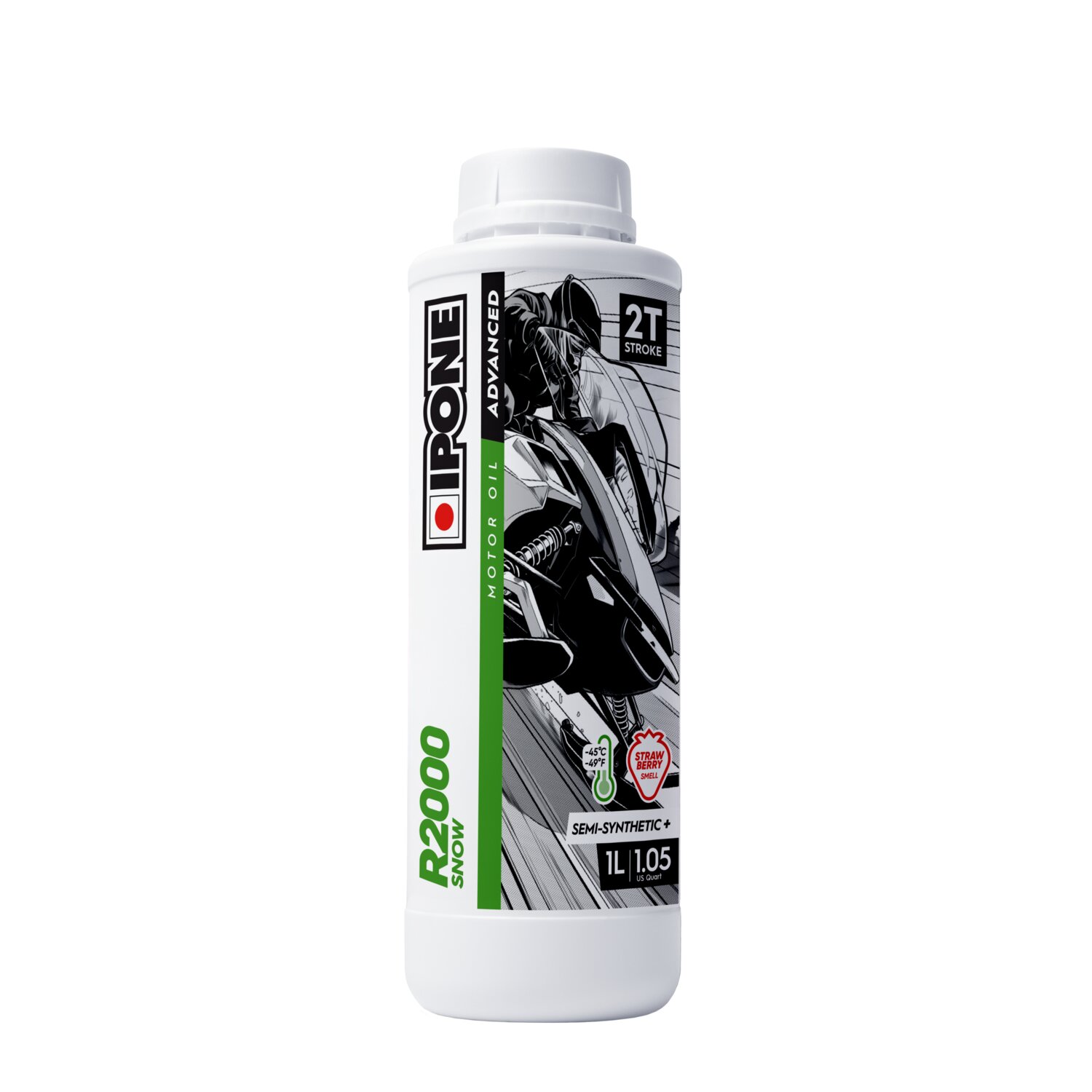 Ipone Huile moteur 2T R2000 Snow Fraise - 1L