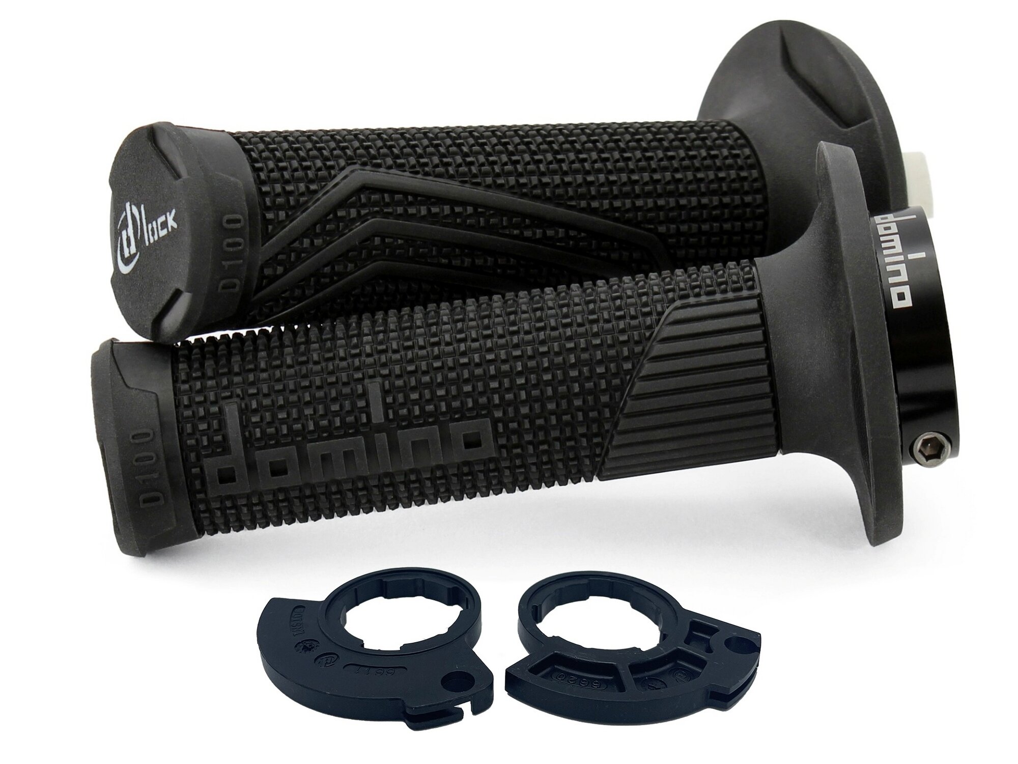 Poignées lock-on Domino D-Lock D100 noires